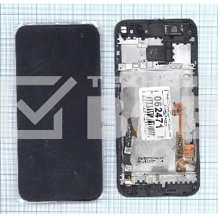 Дисплей для HTC Butter для fly 2 черный с рамкой