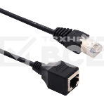 Патч-корд Buro BU-C5EXTND-1M-B UTP cat5E solid 1м черный RJ-45 (m)-RJ-45 (f), фото 1