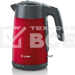 Чайник Bosch TWK7L464, 1.7л, 2400 Вт., нерж.сталь, покрытая эмалью, красный,шкала уровня воды, фото7