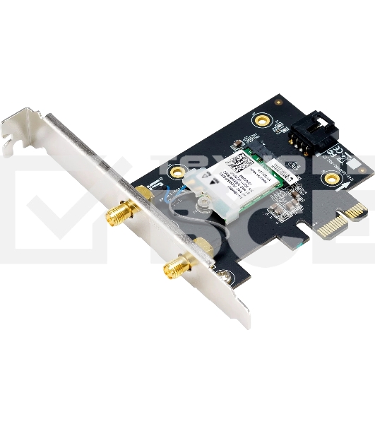 Сетевой адаптер Wi-Fi + Bluetooth Asus PCE-BE6500 BE6500 PCI Express 2ант.