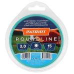 Леска для триммеров PATRIOT Roundline D 3,0мм L 15м круглая, желтая 300-15-1, фото3