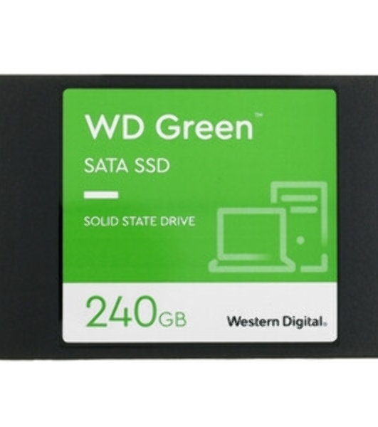 Накопитель SSD WD Green WDS240G3G0A, 240Gb, SATA III, 2.5', R/W 545/465