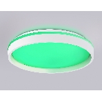 Светодиодный светильник RGB Ambrella light FZ607 WH/GD белый/золото IP20 66W 3000K-6500K+RGB D490*85 (ПДУ ИК), фото 1