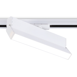 Трековый однофазный светодиодный светильник Ambrella light GL6806 WH белый LED 12W 4200K 230*22*87