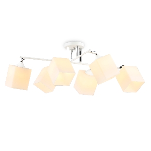 Светильник Ambrella light TR303088/6 WH/CH/FR белый/хром/белый матовый E27/6 max 40W 840*620*260