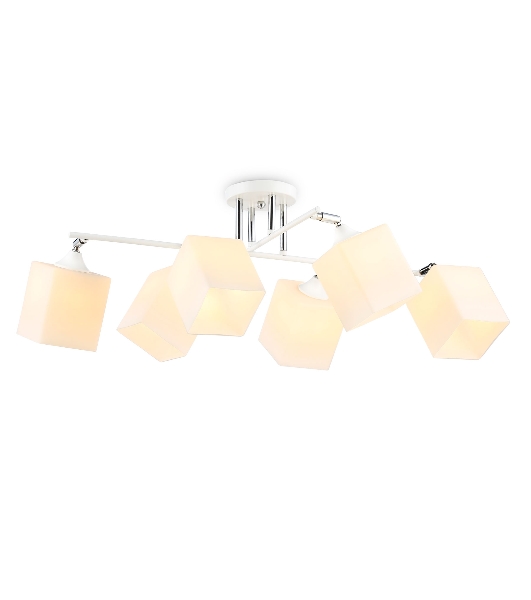 Светильник Ambrella light TR303088/6 WH/CH/FR белый/хром/белый матовый E27/6 max 40W 840*620*260