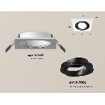 Комплект встраиваемого поворотного светильника Ambrella light XC7631081 SWH/PBK белый песок/черный полированный MR16 GU5.3 (C7631, N7002), фото 1