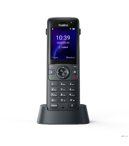 Беспроводной Wi-Fi SIP-телефон Yealink AX83H, экран 2.4', Wi-Fi 6, виброоповещение, Bluetooth, 3.5мм, Type-C, SNC, звук HD (AX83H)