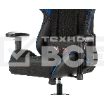 Кресло игровое Бюрократ VIKING 4 AERO BLUE черный/синий, искусст.кожа/ткань, две подушки, фото12