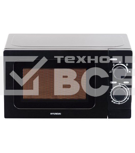 Микроволновая печь Hyundai HYM-M2065 черный 20л 700Вт поворотный механизм