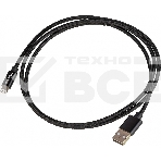 Кабель USB (m)-Lightning (m) 1м черный, фото3