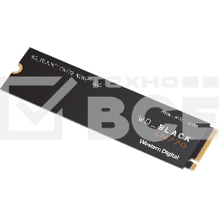 Накопитель WD SSD Black SN770 NVMe, 1.0TB, M.2(22x80mm), NVMe, PCIe 4.0 x4, 3D TLC, R/W 5150/4900MB/s, IOPs 740 000/800 000, TBW 600, DWPD 0.3 (12 мес.)