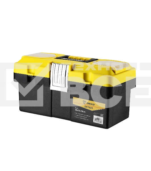 Ящик для инстр. Deko DKTB25 1отд. 6карм. желтый/черный (065-0830)