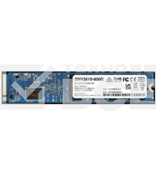 Накопитель SSD Synology SNV3510, 800Gb, PCIe 3.0 x4, M.2 22110, NVMe, R/W 3100/1000