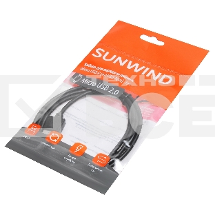 Кабель SunWind USB (m)-micro USB (m) 1м черный