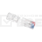 Экспресс-клемма СМК 2273-2x2R проходная разъемная 2 полюса 2х2-проводная 0,5-2,5мм² (50 шт/уп) Rexant, фото4