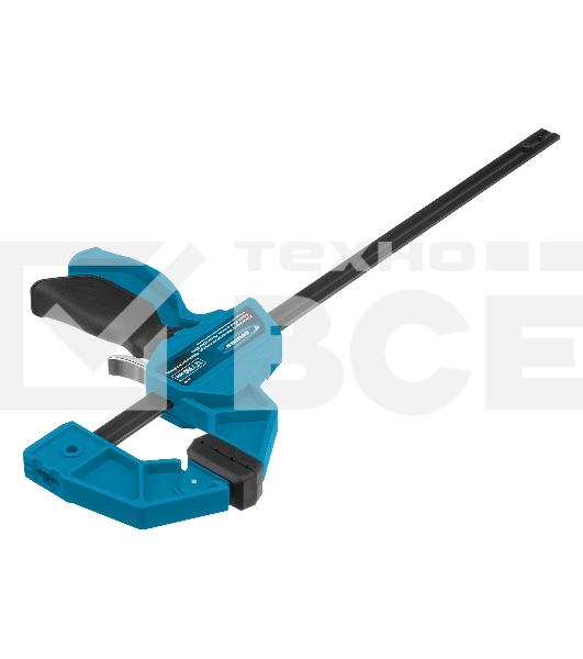 Струбцина Gross 20702 реечная быстрозаж. пистолет. пошаг.механизм пл. корпус 300мм