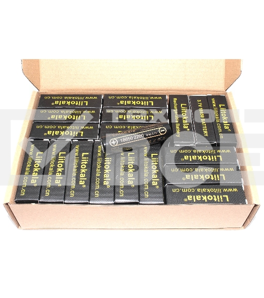 Аккумулятор типа 18650 Li-Ion LiitoKala Lii-22A 2200mAh, 3.7V, упаковка 36 штук