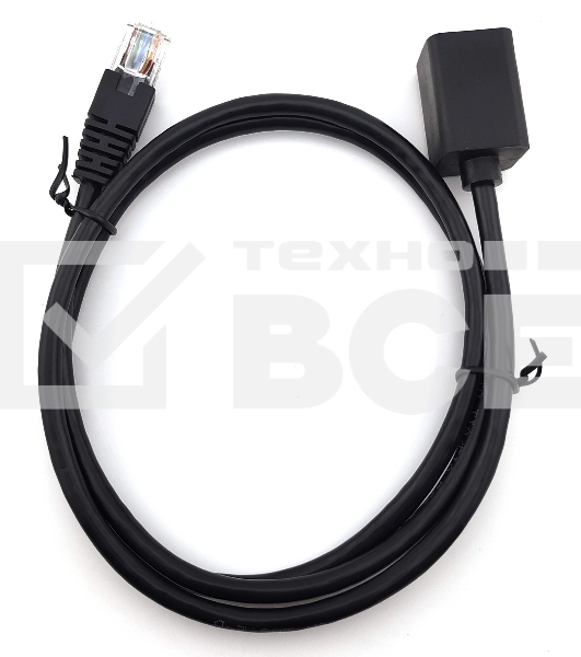 Патч-корд Buro BU-C5EXTND-2M-B UTP cat5E 2м черный RJ-45 (m)-RJ-45 (f)