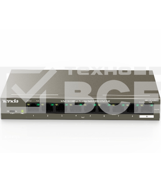 Коммутатор 9PORT 10/100M POE TEF1109P-8-63W TENDA