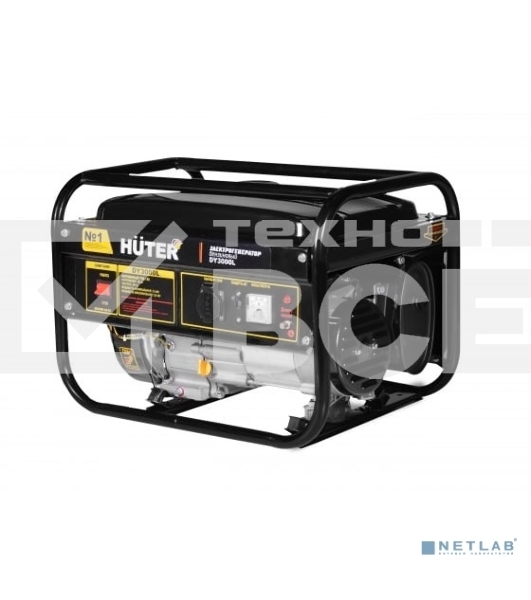 Электрогенератор бензиновый Huter DY3000L, 2.8 кВт, 67 дБ, 39 кг
