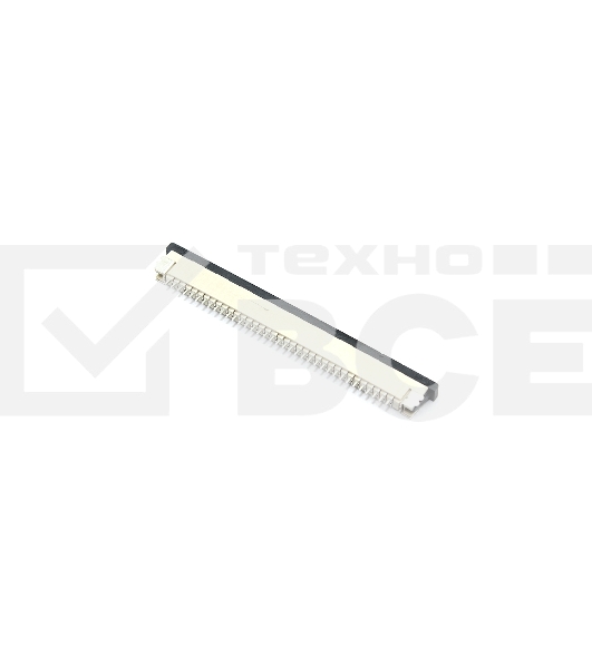 Разъем FPC Half Coverage Top Contact 1.0K-BS-36PWB 36 pin высота 2мм шаг 1мм