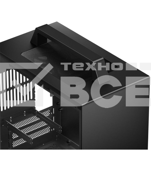 Компьютерный корпус JONSBO T8 PLUS Black без БП, боковые панели из закаленного стекла, mini-ITX, черный