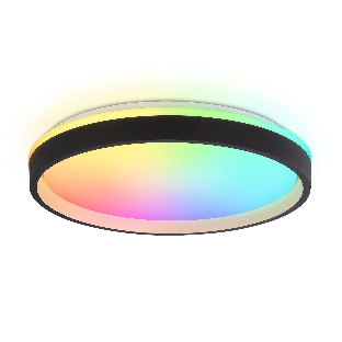 Светодиодный светильник RGB Ambrella light FZ610 BK/GD черный/золото IP20 66W 3000K-6500K+RGB D490*85 (ПДУ ИК)