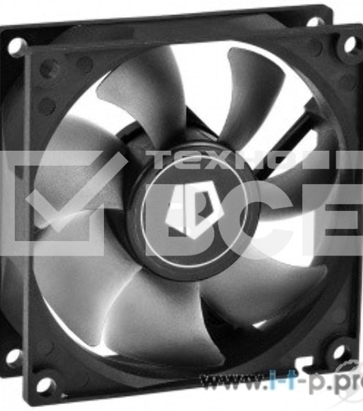 Вентилятор для корпуса ID-Cooling NO-8025-SD черный, 80 мм, 2000 об/мин, 21 дБ, 3 pin