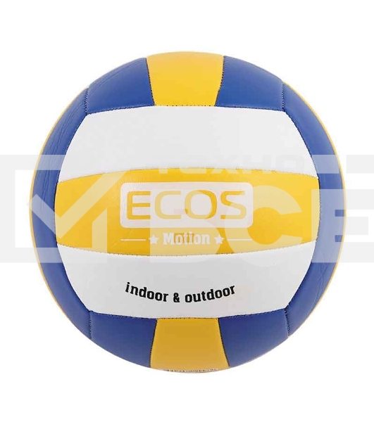 Ecos Мяч волейбольный ECOS MOTION VB103 (№5, 3-цвет., машин.сшивка, ПВХ)