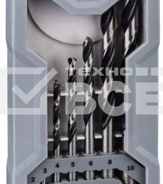 Набор сверл BOSCH 2.608.577.347 HSS PointTeQ 7шт Mini X-Line