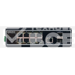 Коммутатор Osnovo SW-60812/I 8x100Mb 1G 2SFP 300W