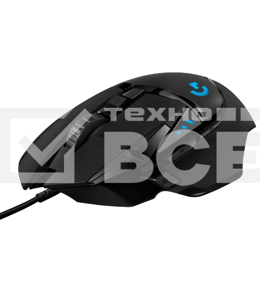 Мышь проводная Logitech G502 HERO черный, 25600 dpi, USB, кнопки - 11