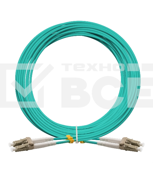 Патч-корд волоконно-оптический ExeGate FC-D-503-LC-LC-10M-LSZH (Шнур ВО MM 50/125 (OM3), LC/UPC-LC/UPC, Duplex, LSZH, 10м)