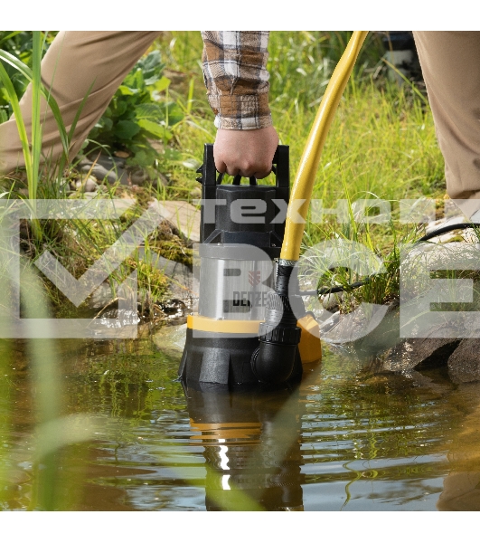 Дренажный насос Denzel DP1400X, 1400 Вт, подъем 11 м, 25000 л/ч
