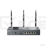 VPN-маршрутизатор TP-Link ER706W Omada с гигабитными портами и поддержкой Wi-Fi AX3000, 1 гиг. SFP WAN/LAN, 1 гиг. RJ45 WAN, 4 гиг. RJ45 WAN/LAN, USB 3.0, до 574 М/с на 2,4 ГГц + до 2402 М/с, фото3