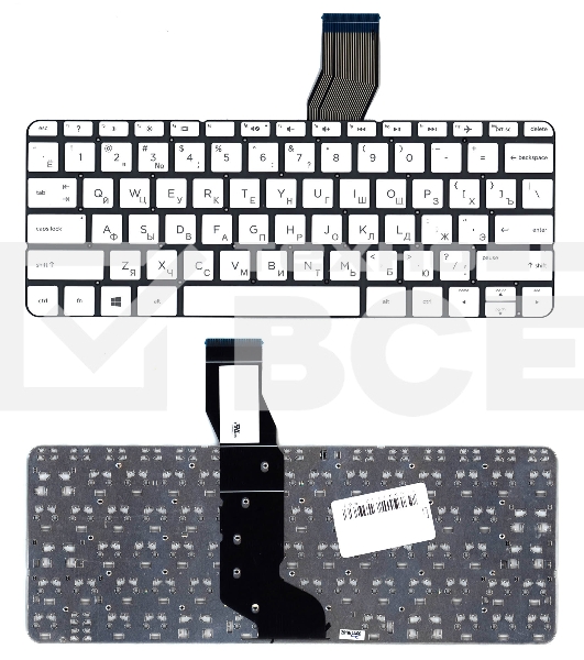 Клавиатура для ноутбука HP Stream 11-ak белая