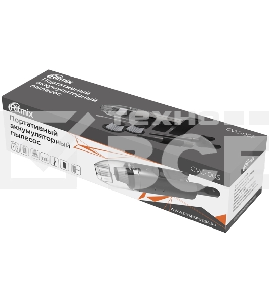 Пылесос Автомобильный Ritmix CVC-005 черный 60Вт