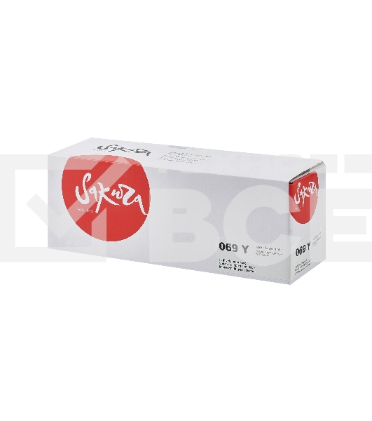 Картридж Sakura 069Y ECO (5091C002) для Canon I-Sensys LBP673Cdw/ MF750C /MF725, желтый, 1900к. ECO (чип без счетчика копий)
