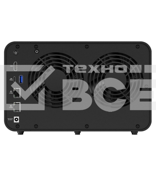 Сетевое хранилище TerraMaster F6-424 tower NAS QC 3,4Ghz/8Gb(32)/TRAID,JBOD,RAID0,1,10,5,6/up to 6 HDD SATA(3,5' or 2,5')/2xM.2 2280 NVMe/2xUSB/HDMI/2x2,5GbE RJ-45/iSCSI/1xPS/1YW