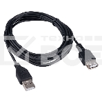 Кабель-удлинитель USB2.0 Гарнизон GCC-USB2-AMAF-4.5M, AM/AF, медь, 4.5м, черный, пакет, фото5