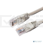 Кабель патч-корд, Filum FL-U5-1M U/UTP 5e cat. 1м, 26AWG(7x0.16 мм), омедненный алюминий (CCA), PVC, серый, фото 1