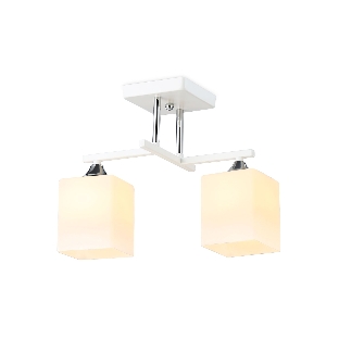 Светильник Ambrella light TR303111/2 WH/CH/FR белый/хром/белый матовый E27/2 max 40W 360*190*290