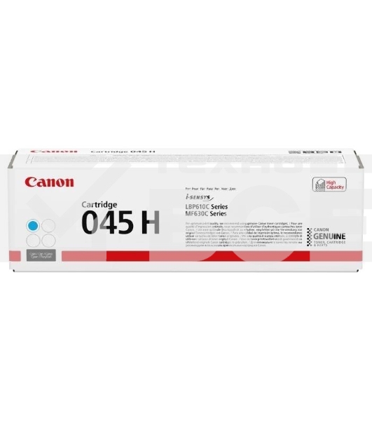 Картридж лазерный Canon 045C H голубой, 2200 стр., для i-SENSYS MF631/633/635, LBP611