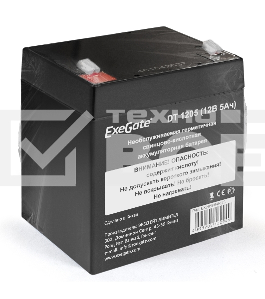 Батарея ExeGate DT 1205 (12V 5Ah, клеммы F1)
