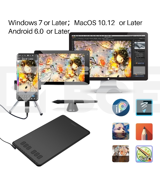 Графический планшет Huion INSPIROY H640P