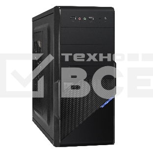 Компьютерный корпус Exegate EX284022RUS Minitower BA-201 Black, mATX, <без БП>, 2*USB, Audio