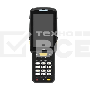 Терминал сбора данных M3 Mobile Android 10.0 GMS, WVGA, 802.11 a/b/g/n/ac, SE4770 2D Imager Scanner(Straight Shooter/0° Scan), Rear Camera, BT, GPS, NFC(HF), 4G/64G, 30-Key Alpha Numeric & Function, Extended Battery is included and Bullet Proof Film, Hand