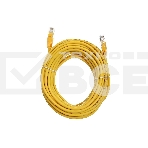 Патчкорд литой 'Aopen' UTP кат.5е 10м желтый , фото3