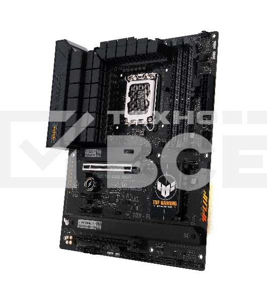 Материнская плата ASUS TUF GAMING B760-PLUS WIFI D4, LGA 1700, Intel B760, 4xDDR4, 4xSATA, 3xM.2, 1xPCI-E 5.0 x16, 1xPCI-E 3.0 x4, 1xUSB-A 3.2 Gen 2, 3xUSB-A 3.2 Gen 1, 1xUSB-C 3.2 Gen 2x2, 1x2.5Gb LAN, 5x3.5 мм, 7.1, Wi-Fi 6, Bluetooth 5.2, Standard-ATX